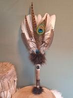 Smudge veren waaier, sjamaan stok, talking stick sjamanisme, Ophalen of Verzenden