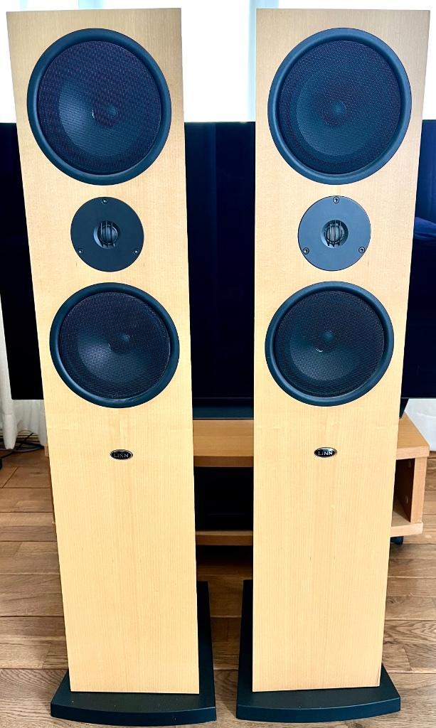 Linn Ninka luidspreakers, Maple, Audio, Tv en Foto, Luidsprekers, Gebruikt, Front, Rear of Stereo speakers, 60 tot 120 watt, Overige merken