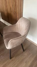 Eettafel stoelen taupe bruin champagne kleur, Huis en Inrichting, Stoelen, Ophalen, Zo goed als nieuw, Bruin, Vijf, Zes of meer stoelen