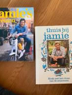 2 Kookboeken Jamie Oliver - Jamie's reizen & thuis bij jamie, Boeken, Kookboeken, Ophalen of Verzenden, Jamie Oliver, Zo goed als nieuw