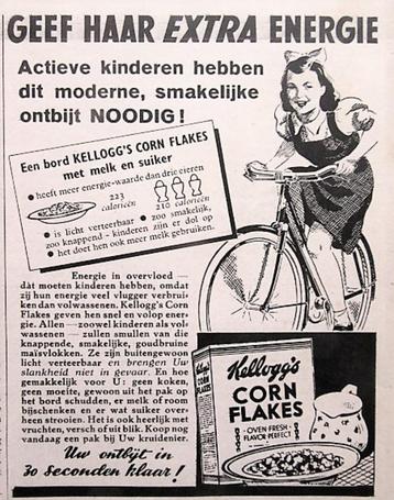 14 vintage advertenties reclames Kelloggs Corn Flakes 35-80 beschikbaar voor biedingen