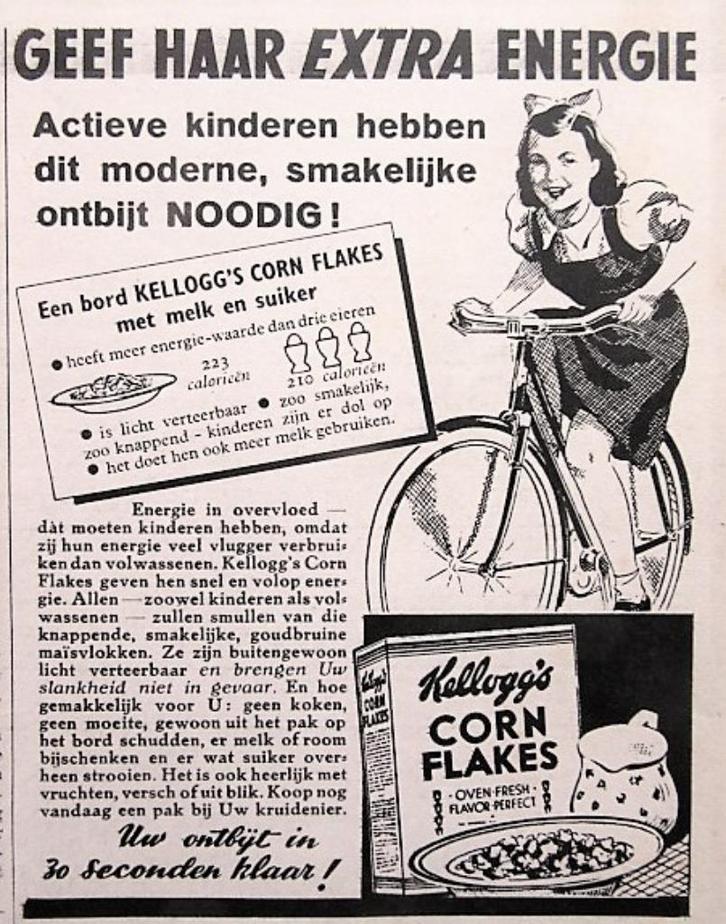 14 vintage advertenties reclames Kelloggs Corn Flakes 35-80, Verzamelen, Merken en Reclamevoorwerpen, Gebruikt, Overige typen