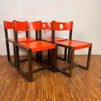 Set/4 space age dining chairs in bauhaus style, Ophalen of Verzenden