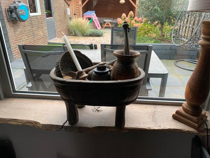 Leuk decoratief setje voor vensterbank, Antiek en Kunst, Curiosa en Brocante, Ophalen