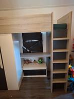 Hoogslaper met Bureau en Kast, Kinderen en Baby's, Kinderkamer | Stapelbedden en Hoogslapers, Ophalen of Verzenden, Gebruikt, Hoogslaper