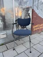 Set van 7 vintage Gispen De Wit stoelen (jaren 70), Ophalen, Gebruikt, Wit