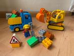 Duplo, rupsband graaflaadmachine pop , set 10812 compleet, Ophalen of Verzenden, Gebruikt, Complete set, Duplo