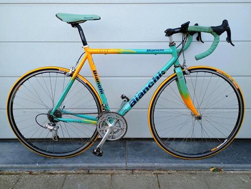 Bianchi Marco Pantani 90's!, Fietsen en Brommers, Fietsen | Racefietsen, Gebruikt, Overige merken, Meer dan 20 versnellingen, Carbon