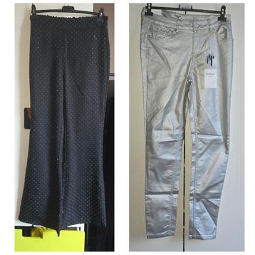 2 nieuwe dames broeken maat 38/40 beschikbaar voor biedingen