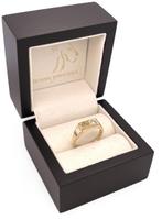 Massieve Heren Ring Wereldbol 0.20 ct Diamant - G / VS1, Tieman Juweliers, Heer, Ophalen of Verzenden, Zo goed als nieuw