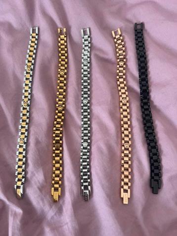 Stainless Steel Luxe Rolex Armbanden unisex beschikbaar voor biedingen