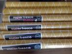6 rollen Super fresco easy behang okergeel, Ophalen of Verzenden, Minder dan 10 m², Geel