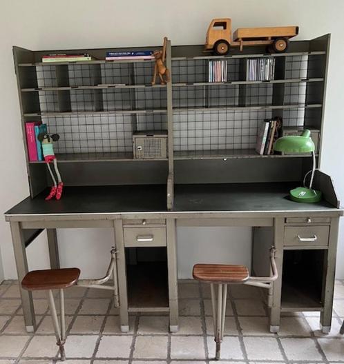 vintage stalen postkast, Huis en Inrichting, Kasten | Kledingkasten, Gebruikt, 150 tot 200 cm, 150 tot 200 cm, 50 tot 75 cm, Metaal