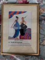 Art Deco Prent in Lijst - Jaren '20/'30, Ophalen of Verzenden