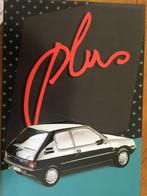 Folder van Peugeot 205 Plus, 1991, Ophalen of Verzenden, Nieuw, Peugeot