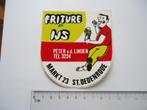 sticker oud Sint Oedenrode Patat frituur ijs Peter vd Linden, Verzenden, Zo goed als nieuw, Bedrijf of Vereniging