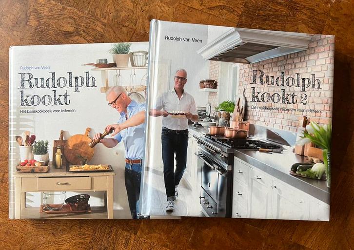 Rudolph van Veen kookboeken  - Rudolph kookt 1 & 2, Boeken, Kookboeken, Gelezen, Voorgerechten en Soepen, Hoofdgerechten, Tapas, Hapjes en Dim Sum