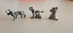 3 zilvertin hondjes 3,50 per stuk, Overige merken, Overige materialen, Verzenden, Nieuw