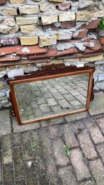 Oude houten spiegel, Ophalen, Rechthoekig, Minder dan 100 cm