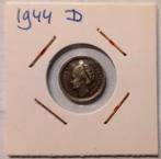 Zilveren 10 Cent Kon. Wilhelmina 1944 D, Verzenden, Zilver, 10 cent, Koningin Wilhelmina