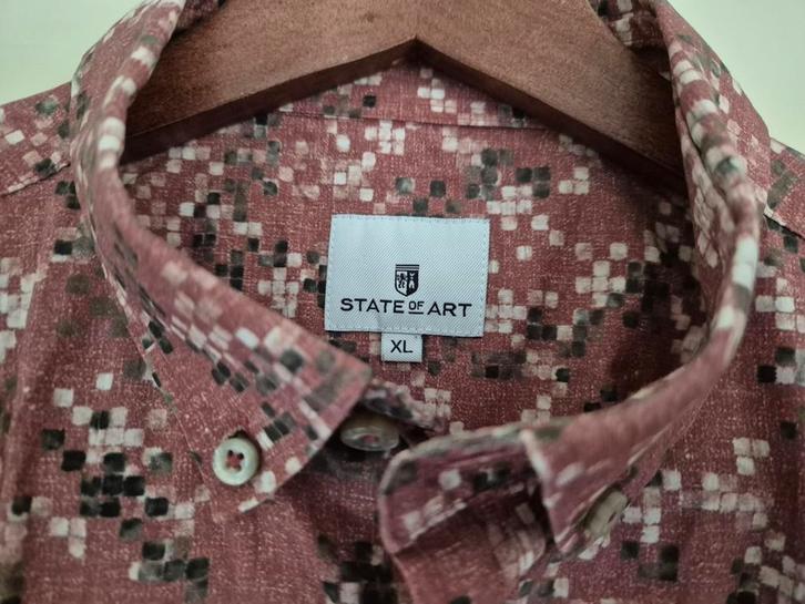 STATE OF ART oud roze Mt XL, Kleding | Heren, Overhemden, Zo goed als nieuw, Halswijdte 43/44 (XL), Roze, Ophalen of Verzenden