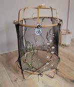 Lampionlamp bamboe 50x70cm, Huis en Inrichting, Lampen | Hanglampen, Ophalen of Verzenden, Zo goed als nieuw, Stof, 50 tot 75 cm