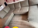 Grote Grijze U-Bank - Comfortabel en Ruim!, Ophalen, Gebruikt, 100 tot 125 cm, Hoekbank