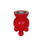 Vintage Zweedse houten kandelaar, Gebruikt, -, -, Ophalen of Verzenden