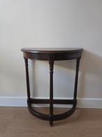 Halfrond Bijzettafeltje - Gebruikt, Ophalen, Minder dan 55 cm, Gebruikt, Klassiek