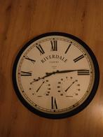 Mooie Riverdale klok, 50 cm, Ophalen, Zo goed als nieuw, Analoog, Wandklok