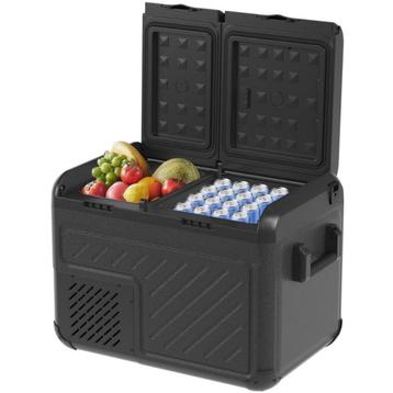 NIEUW ! Elektrische Koelbox - 2 Vakken - 35L - Zwart/Grijs beschikbaar voor biedingen