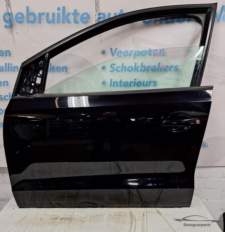 Deur Portier VW Polo 6R 6C links voor 5 deurs Kleurcode LC9X, Auto-onderdelen, Carrosserie en Plaatwerk, Deur, Volkswagen, Gebruikt