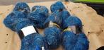 5x prachtige blauwe wol met leuke draadje erbij, Hobby en Vrije tijd, Breien en Haken, Ophalen of Verzenden, Nieuw, Breien of Haken