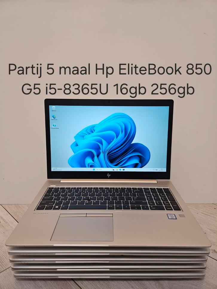 Als nieuw: Partij 5 stuks hp elitebook 850 g5 i5-8365U 16gb, Computers en Software, Windows Laptops, Zo goed als nieuw, 15 inch