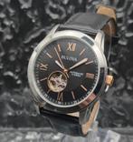 Bulova Marine Star Ref. 98A144 Two Tone Automatic Open Heart, Seiko, Staal, Polshorloge, Ophalen of Verzenden