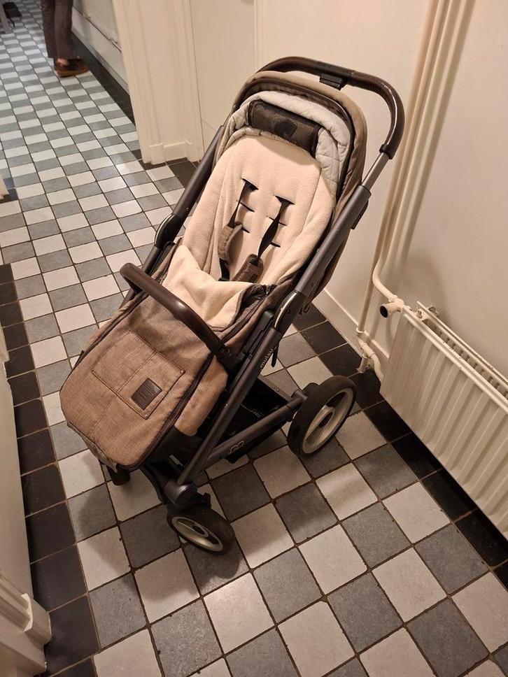 Mutsy Igo Farmer Grey Compleet, Kinderen en Baby's, Kinderwagens en Combinaties, Zo goed als nieuw, Combiwagen, Mutsy, Met reiswieg
