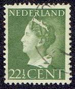 Nederland 1940, Koningin Wilhelmina, 22½ cent, met watermerk, Verzenden, T/m 1940, Gestempeld