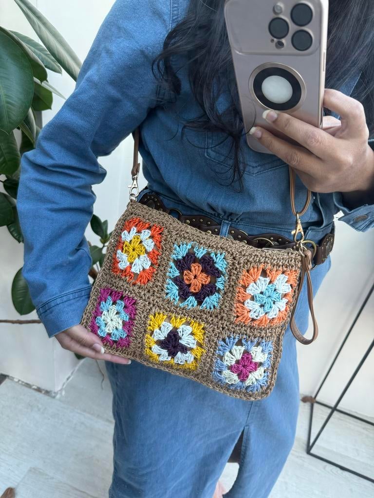 Nieuwe Crochet Tas, Ophalen of Verzenden, Nieuw, Beige, Handtas