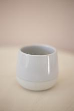 2 Grijze Ikea Plantenpotjes / Bloempotjes - 7cm, Tuin en Terras, Bloempotten, Ophalen, Rond, Binnen, Zo goed als nieuw