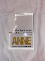 Anne Frank glazen souvenir, Gelezen, Ophalen of Verzenden, 20e eeuw of later