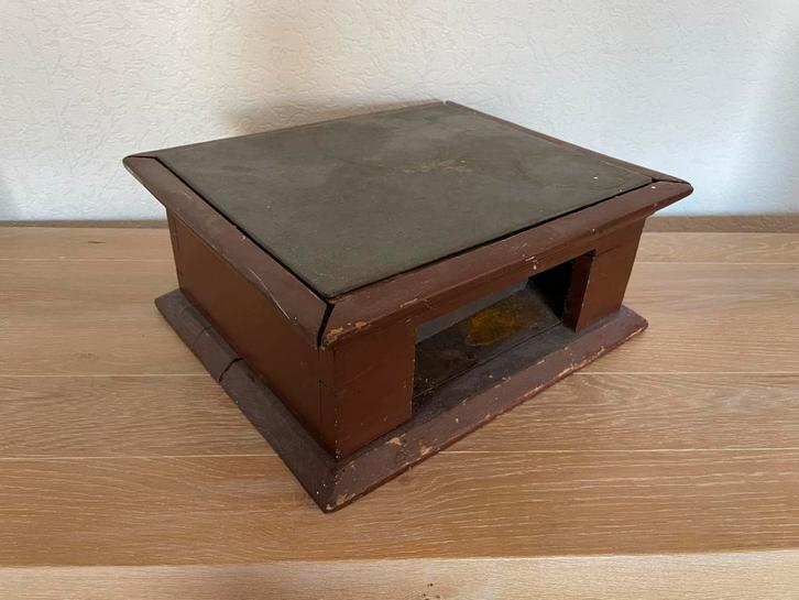 Vintage Houten Kistje met Stenen om voeten warm te houden, Antiek en Kunst, Antiek | Overige Antiek, Ophalen of Verzenden