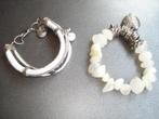 NIEUW - Esprit steentjes armband en grijs-wit armband, Sieraden, Tassen en Uiterlijk, Armbanden, Ophalen of Verzenden, Nieuw, Overige materialen