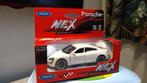 Welly Porsche Taycan Turbo S Audi E Tron GT 1:34 White new, Ophalen of Verzenden, Nieuw, Auto
