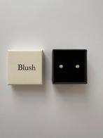 14 k geelgouden oorbellen 4 mm zirkonia Blush Jewels 7127YZI, Ophalen of Verzenden, Goud, Goud, Knopjes of Stekers