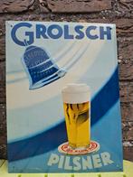 Zeldzaam reclamebord Grolsch gesigneerd door Jacob Jansma, Ophalen of Verzenden, Nieuw, Reclamebord, Plaat of Schild, Grolsch
