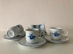 6-delig koffieservice Seltmann Weiden blauwe roos 57, Verzenden