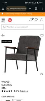 Woood fauteuil Sally - Antraciet, Ophalen, Zo goed als nieuw, Grijs, Eén