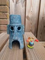 Spongebob Octo Thaddeus-huis + Mr Krabs Ornament, Ophalen of Verzenden, Gebruikt, Sierelement
