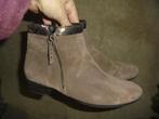 w2) camel leer suede lage laarsjes gabor maat 6,5 = 40, Bruin, Verzenden, Lage of Enkellaarzen, Gabor