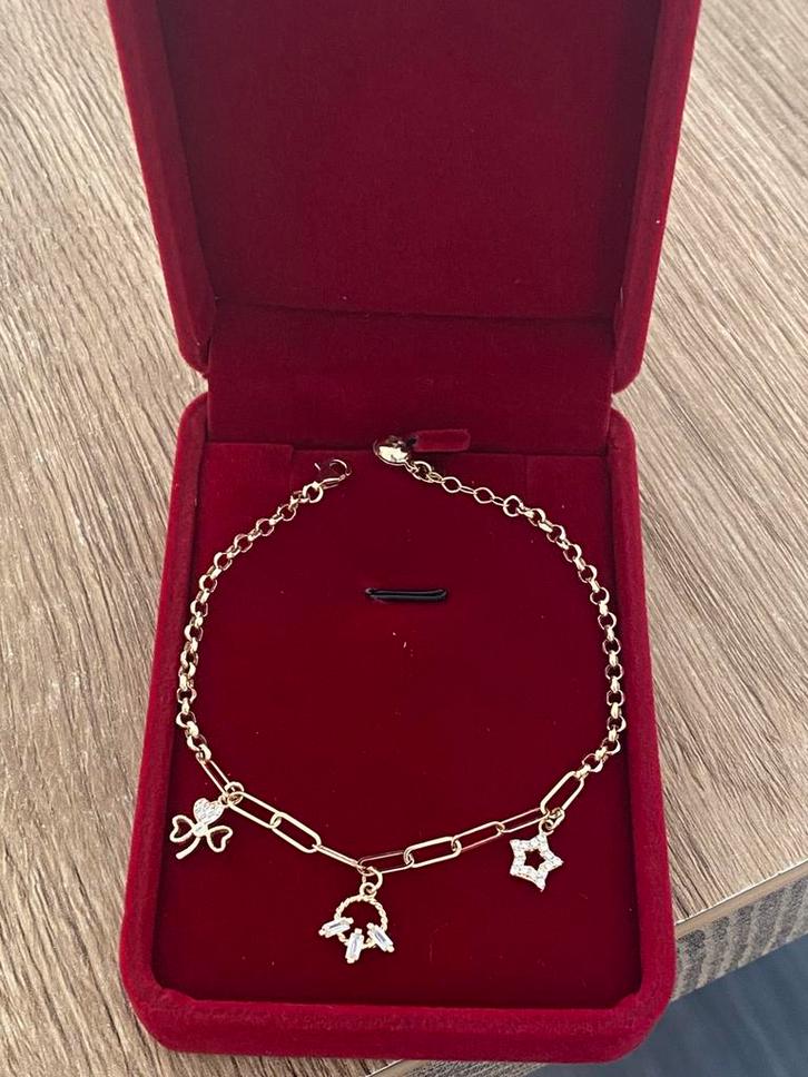 Prachtige 14 karaat gouden armband, Sieraden, Tassen en Uiterlijk, Armbanden, Nieuw, Goud, Goud, Ophalen of Verzenden